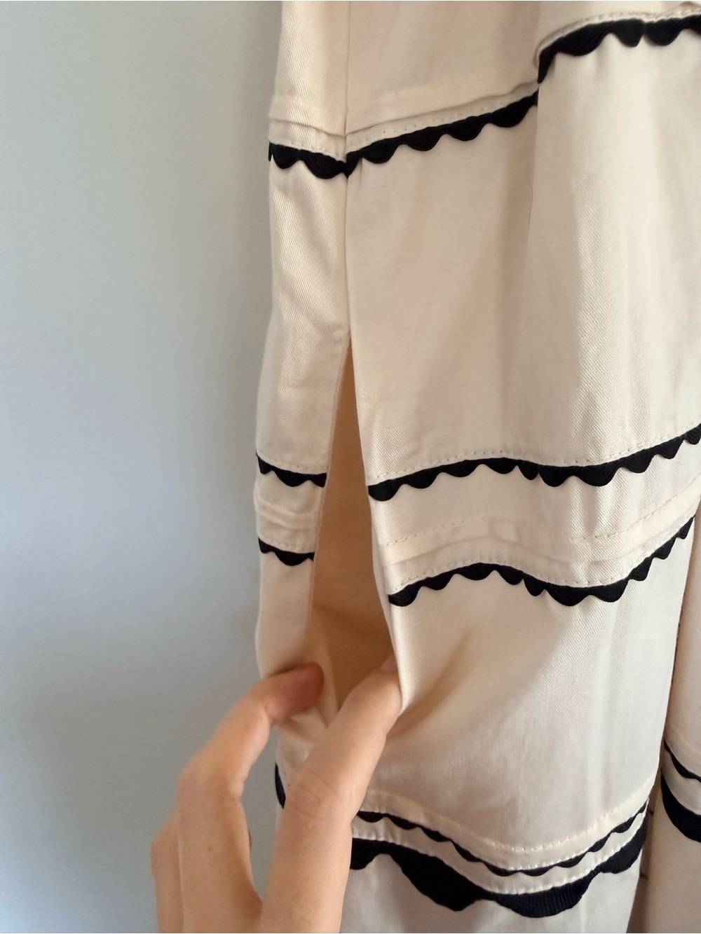 Sofie The Label Tiered Cotton Poplin Dress
Small | Ric-Rac Trim |Summer Midi NWT - Picture 4 of 6